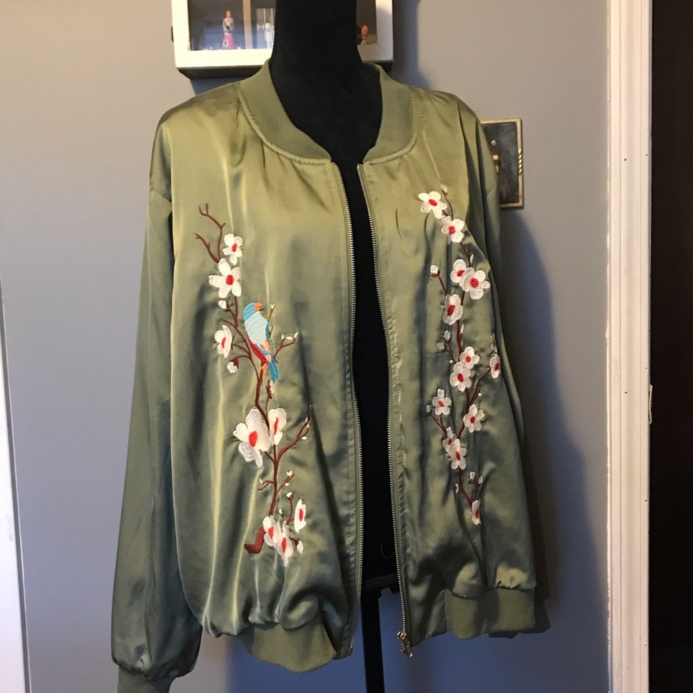 Asian inspired embroidered jacket